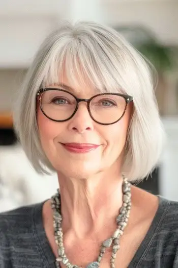 Bob S Ofinou Krátký účes.