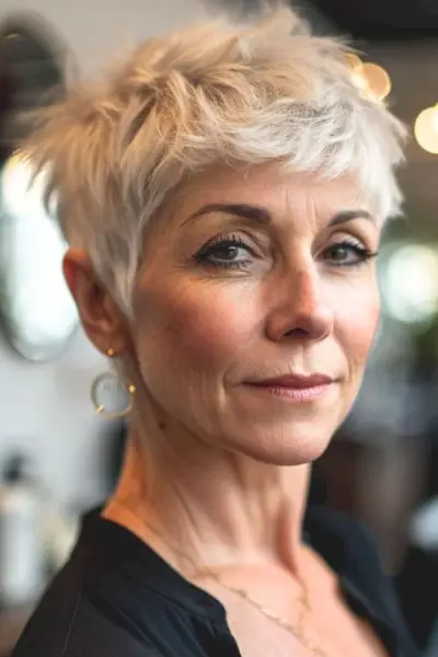 50 歳以上の女性の銀の妖精。