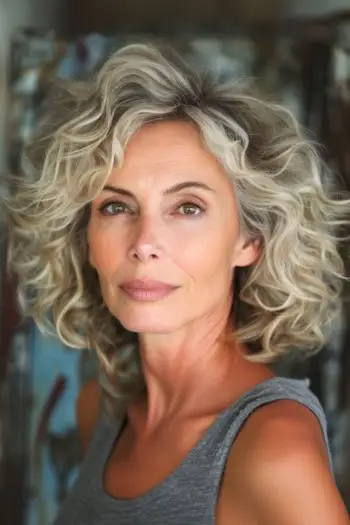 60代女性の乱れた波。