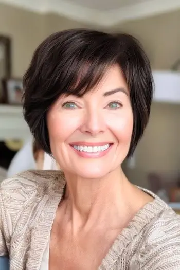 앞머리 워시 앤 고 이발을 한 픽시 밥(Pixie Bob).