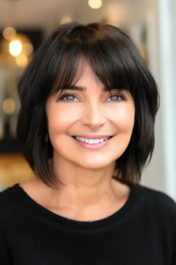 앞머리가 있는 밥은 머리를 감고 입는다.