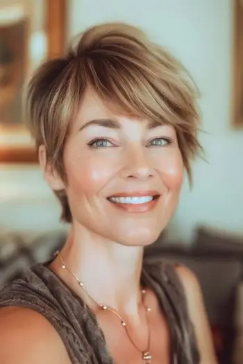 비대칭 픽시 밥 워시 앤 웨어 이발.