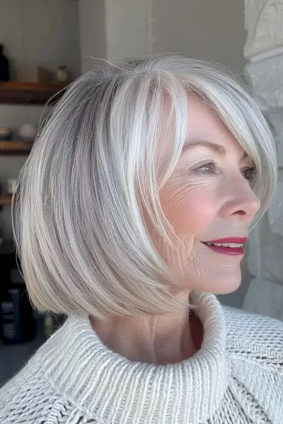 Short bob with choppy layers