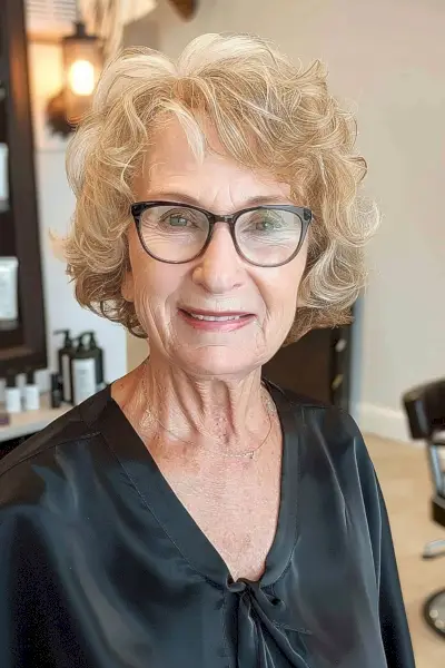 Flattering Voluminous Curls for Women Over Seventy