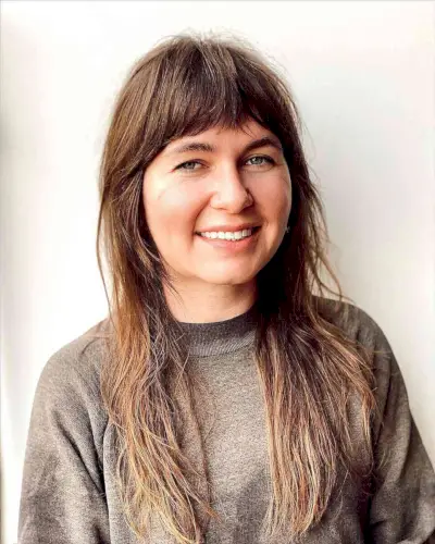 Wispy Shag Hairstyle for a Forty-Year-Old with Fine Hair