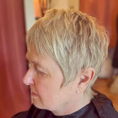 Shaggy Pixie for Older Women Over 60