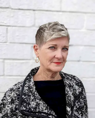 Tapered Pixie Cut with Textured Top