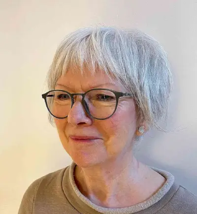 Bixie Cut with Short Bangs