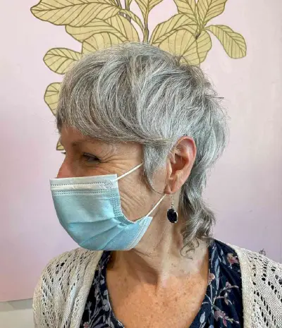 Shaggy Mixie Hair with Curtain Bangs