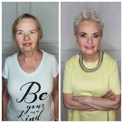 Blonde Short Hairdo for 70-Year-Old Women with Fine Hair