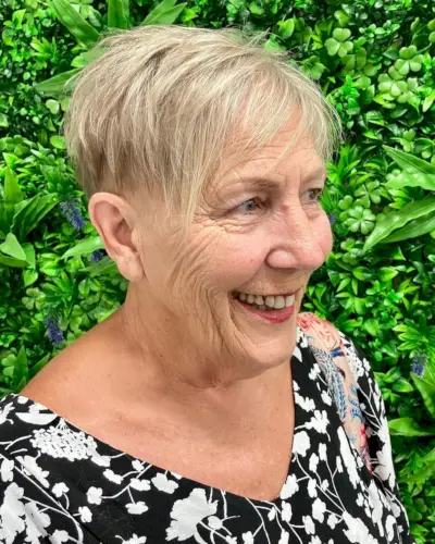 choppy pixie for senior women over 60