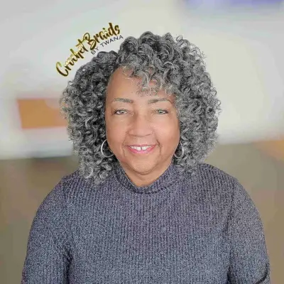 Loose & Light Spiral Curls for Black Women 40 Years Old and Above