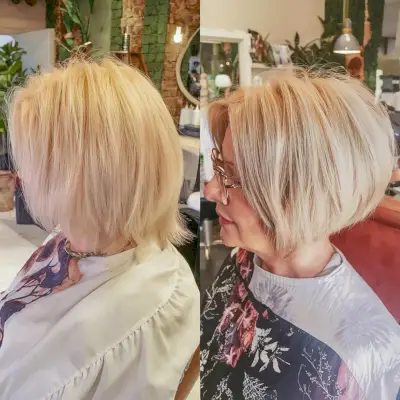 Classic Short Bob with Layers for Women 60 and Over