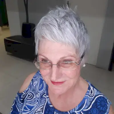 very short pixie for thick hair over 60