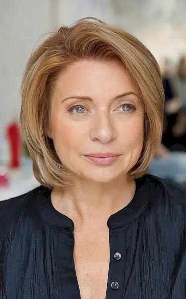 Layered and Side-Parted Bob for 50-Year-Old Women