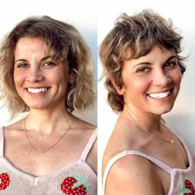 Short Mini Mullet Shag for Ladies 40 and Over