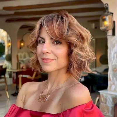 Multi-dimension short hair for women over 40