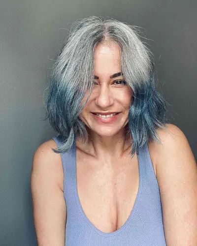 Wavy Ombre Bob for Women Aged-40