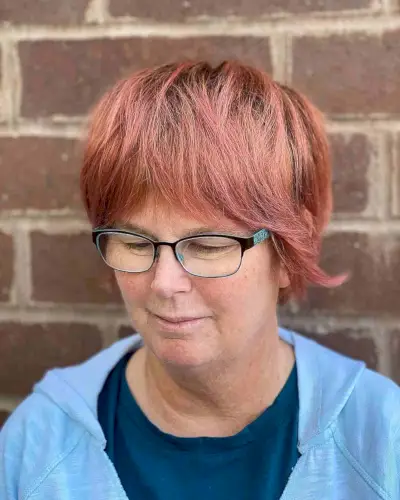 Pixie Shag Haircut for Older Women