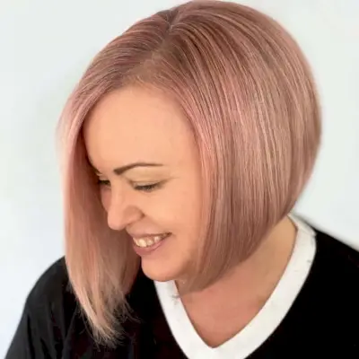 Short to medium bob for women over 50