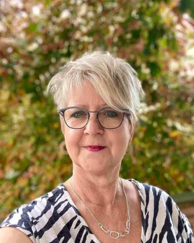 Blonde Long Pixie with a Side Bang for Old Ladies with Glasses