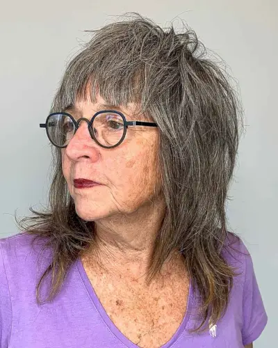 Wolf Cut with Crown Layers