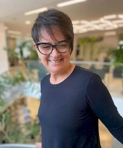 Wispy Bangs on a Short Pixie for Thin Hair for 50-Year-Olds with Glasses