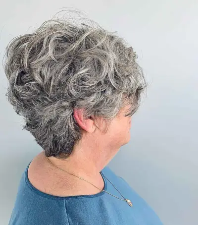 Voluminous Pixie for Curly Hair