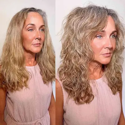 Mid-Length Mixed Textures for Ladies Over Fifty