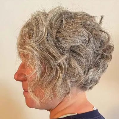 Tousled Layered Hairstyle on Women