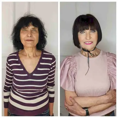 Short French Bob with Choppy Fringe for Ladies Over 70