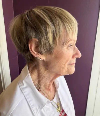 Wash-and-Wear Pixie for women in their 70s