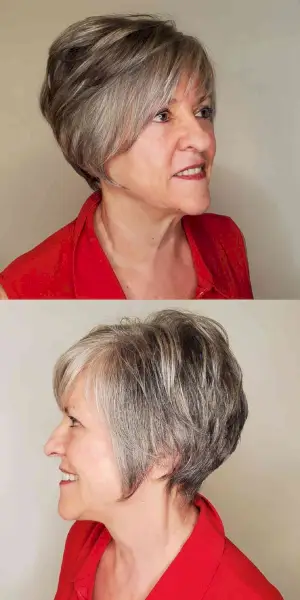 Wedge Pixie Cropped Cut for 50-Year-Olds