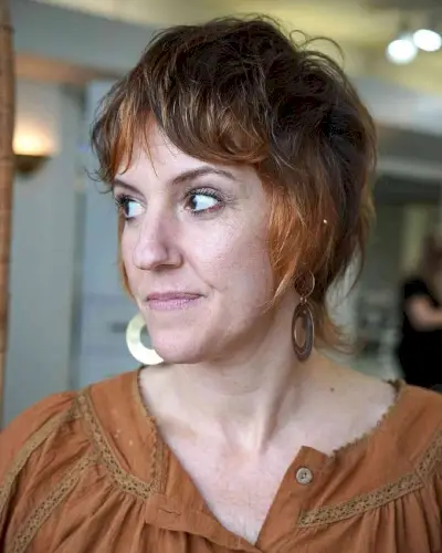 Shaggy Pixie Mullet with a Curtain Fringe