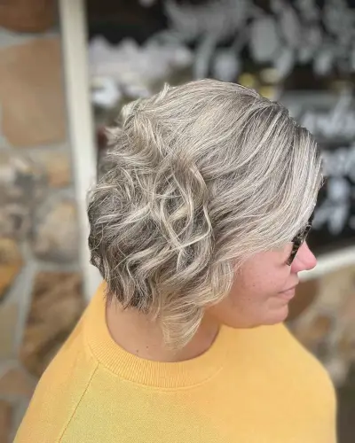 Choppy Bob for Overweight Women Over 40