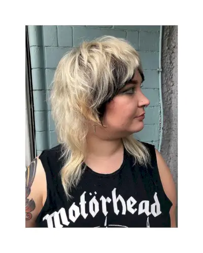 Shaggy Mullet for Round Face Shapes