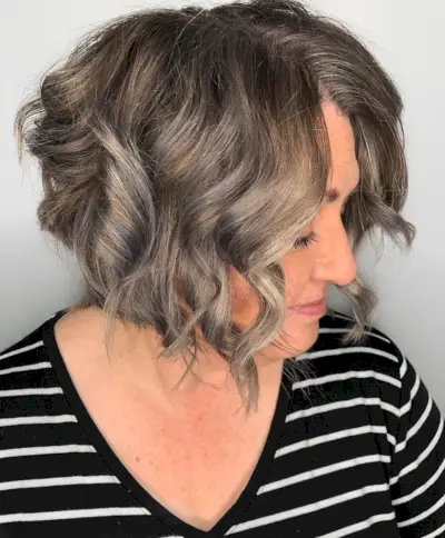 curly wavy hair for women over 60