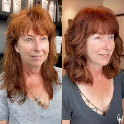 Mid-Length Shagged Out Bob with Bangs