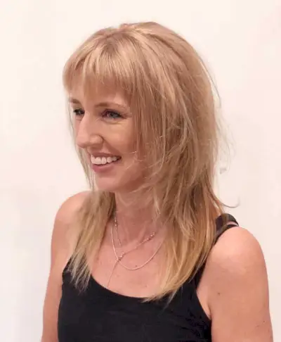 The long shag haircut for older women