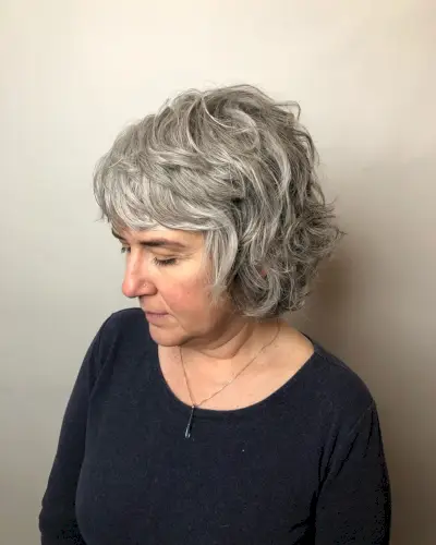 The Shaggy Bob Cut with Bangs