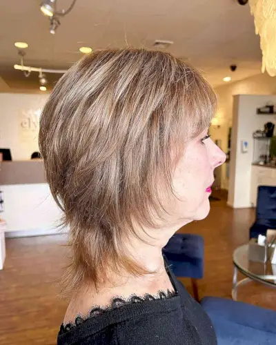 The Textured Shag for Thin Hair for Older Women