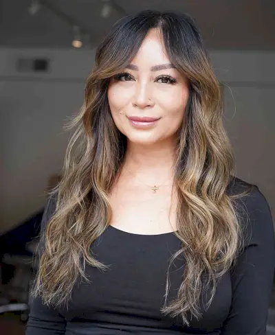 Classic Long Layers and Ombre for Ladies Aged Forty