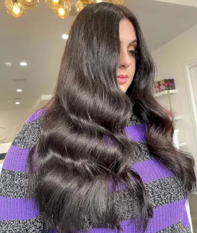 Very Long Waves on Round Faces for 40-year-old ladies