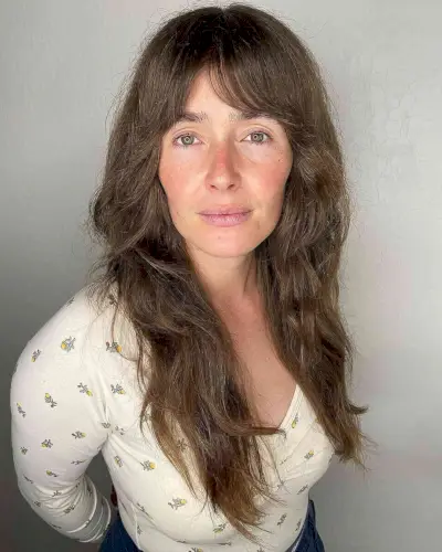 Long Soft Shag for Women with Long Faces Over Forty