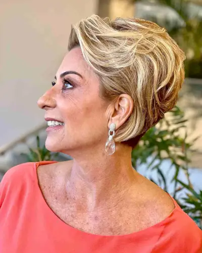 Wonderful Wedge Haircut for Women Over 60
