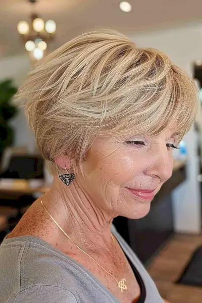 Short Wash-and-Wear Cut for ladies past their 60s