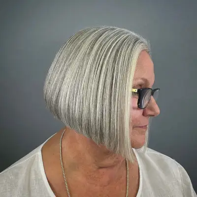 The A-Line Bob with Graduation for women past their sixties