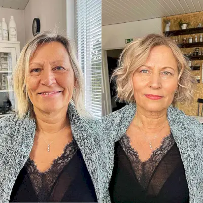 30 kort frivillig nedbør til kvinder i 60 år med tyndt hår