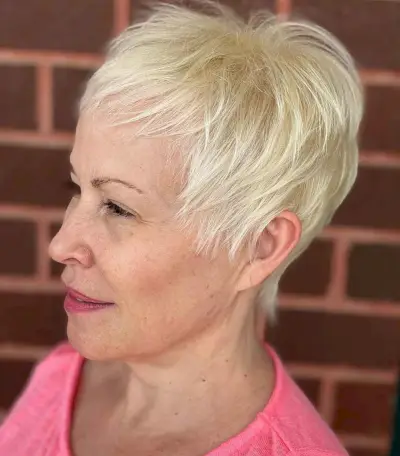 Stylish Pixie Bob with Wispy Bangs for Thin Hair