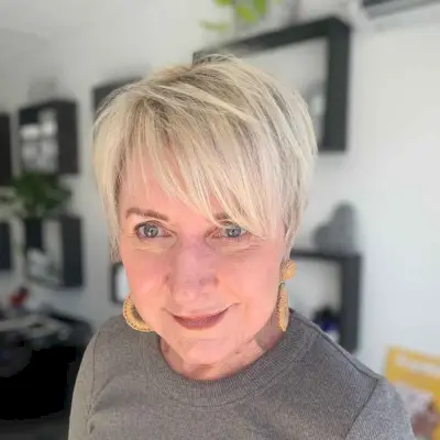 Pixie with Bangs for Thinning Hair